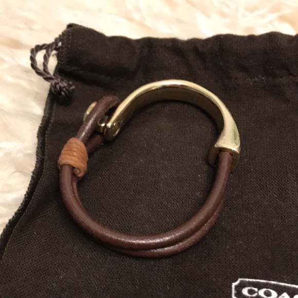 Coach leather and brass bracelet - Picture 6 of 16